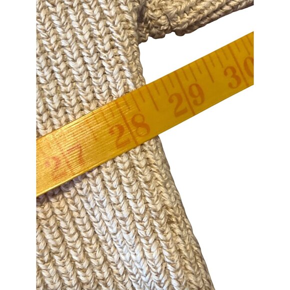 Duluth Trading Co XXL Beige Crewneck Sweater Heavy Knit Cotton Blend - Picture 4 of 7